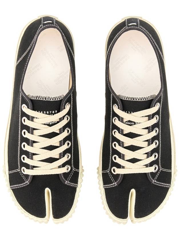 Tabi Cotton Low Top Sneakers Black - MAISON MARGIELA - BALAAN 15