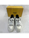 7 Fendi Men s Flow Nylon Low Top Sneakers White - FENDI - BALAAN 4