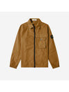 Men's Waffen Pocket Zip-Up Jacket Brown - STONE ISLAND - BALAAN 1