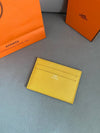 Citizen Twill Card Wallet Yellow - HERMES - BALAAN 4