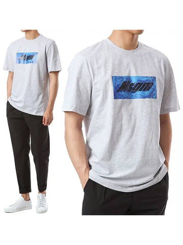 Signature Logo Square Waterful Tee 2840MM230 207096 94 - MSGM - BALAAN 1