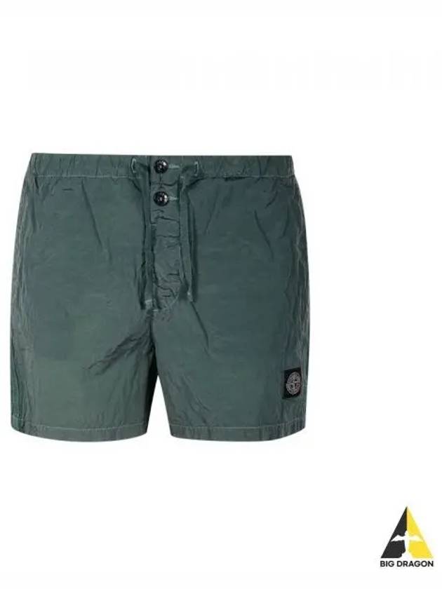 Swimming Nylon Trunk Shorts Green - STONE ISLAND - BALAAN 2