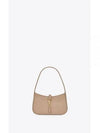 LE 5A 7 Small Smooth Leather Hobo Shoulder Bag Beige - SAINT LAURENT - BALAAN 2