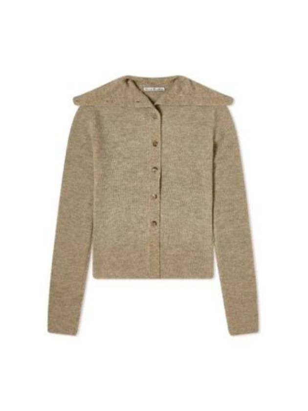 Sailor Collar Knit Cardigan Clay Beige - ACNE STUDIOS - BALAAN 2