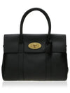 Small Bayswater Classic Grain Tote Bag Black - MULBERRY - BALAAN 2