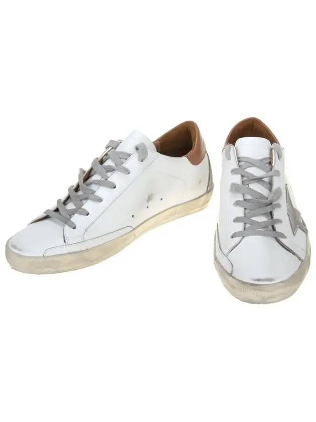 Brown Tab Superstar Classic Low Top Sneakers White - GOLDEN GOOSE - BALAAN 5