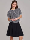 Tweed Like Round T-Shirt MW4ME410 - P_LABEL - BALAAN 9