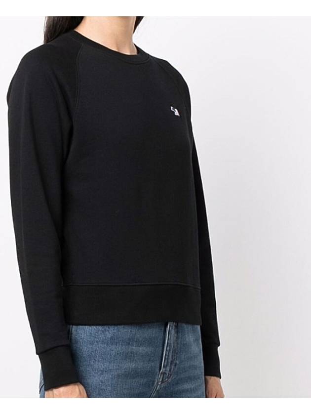 Tricolor Fox Patch Adjusted Sweatshirt Black - MAISON KITSUNE - BALAAN 3