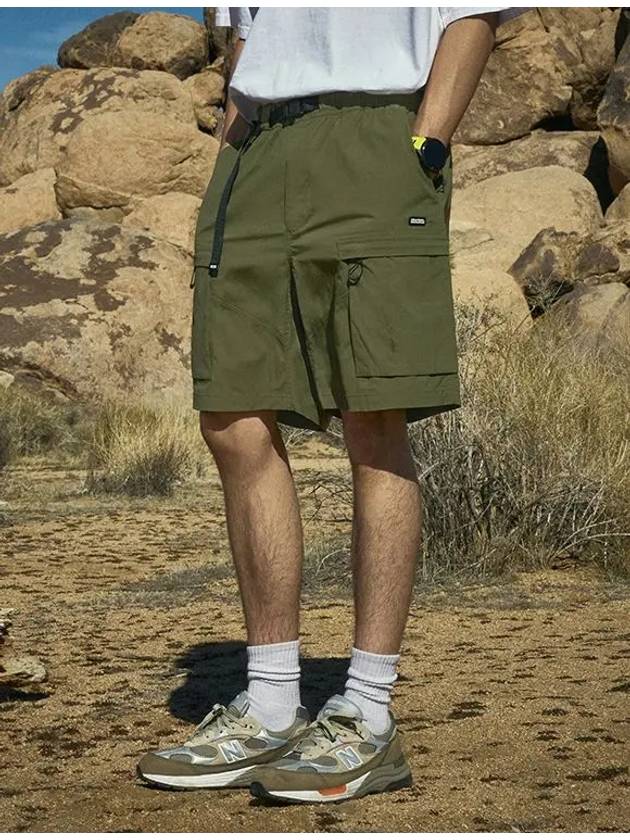 Woven Cargo Shorts Khaki - FLUKE - BALAAN 3