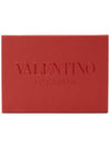 Roman Stud Small Nappa Leather Half Wallet Black - VALENTINO - BALAAN 9