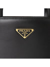 Triangle Logo Tote Bag Black - PRADA - BALAAN 9