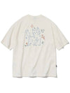 About Love Cat Embroidered Short Sleeve T Shirt Cream - CPGN STUDIO - BALAAN 1