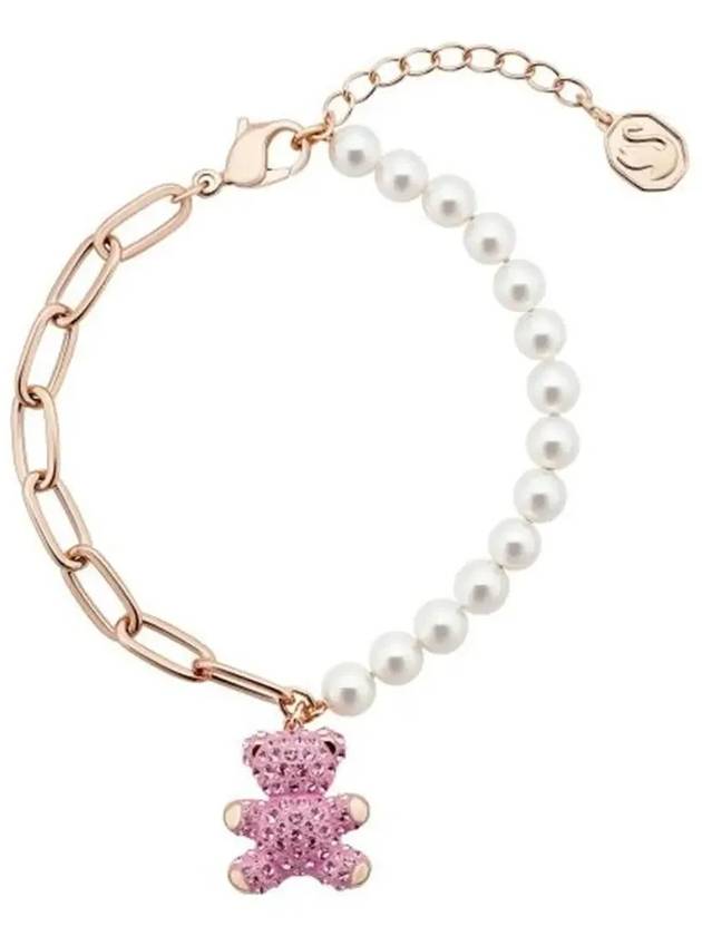 Teddy Pearl Bracelet Pink Rose Gold - SWAROVSKI - BALAAN 4