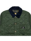 Kenning Quilting  Logo Patch Jacket Green - BARBOUR - BALAAN 4