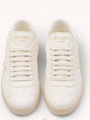 Leather Low Top Sneakers White - PRADA - BALAAN 5