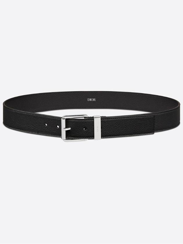 Engraved Loop Leather Belt Black - DIOR - BALAAN 2