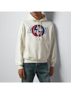 GG Interlocking Cotton Hoodie White - GUCCI - BALAAN 4