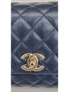 Coco Handle Caviar Medium Tote Bag Navy - CHANEL - BALAAN 5