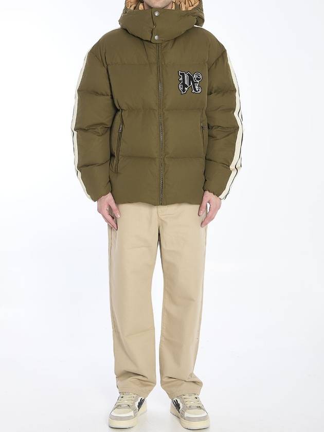 Track Monogram puffer jacket - PALM ANGELS - BALAAN 4