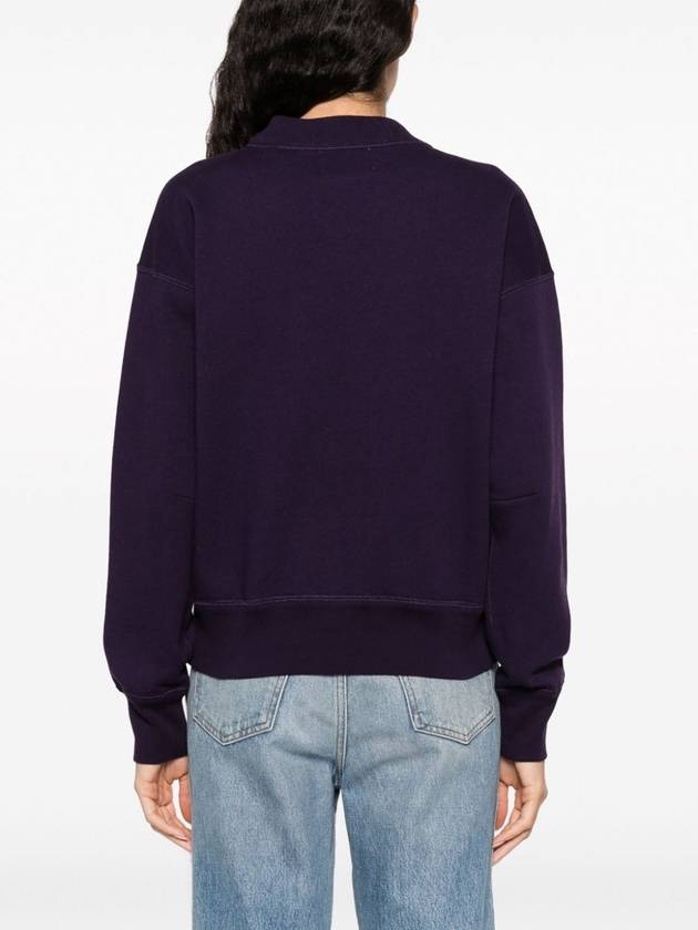 Moby Logo Cotton Sweatshirt Purple - ISABEL MARANT ETOILE - BALAAN 6