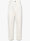 Cotton Straight Pants White - AMI - BALAAN 2