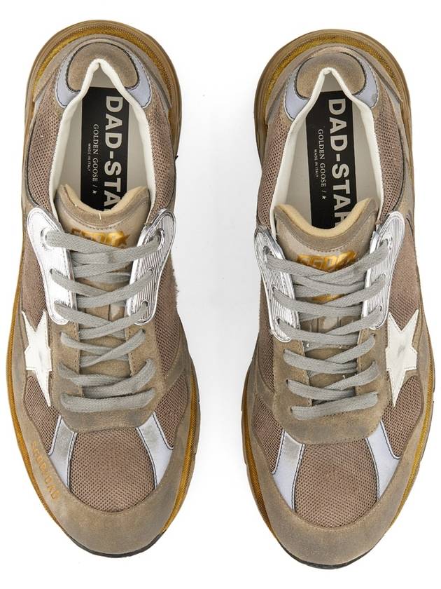 Mesh and Suede Dad-Star Sneakers White Dove Grey - GOLDEN GOOSE - BALAAN 3