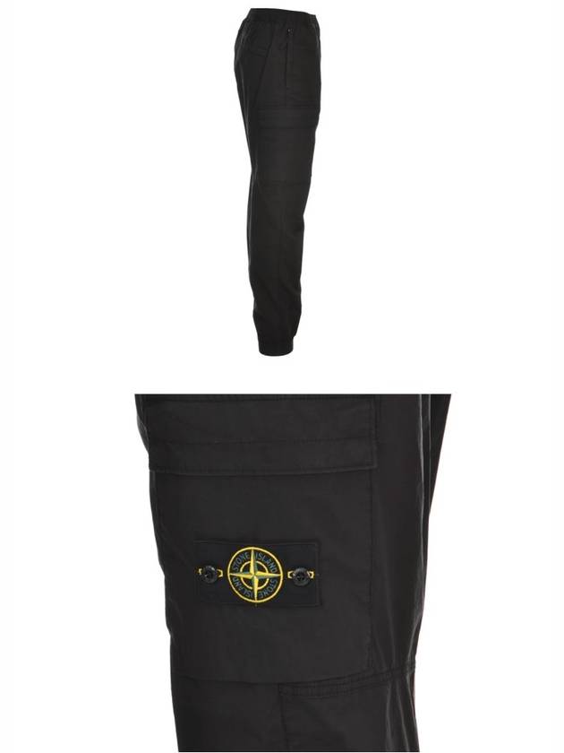 Wappen Patch Cargo Track Pants Black - STONE ISLAND - BALAAN 6