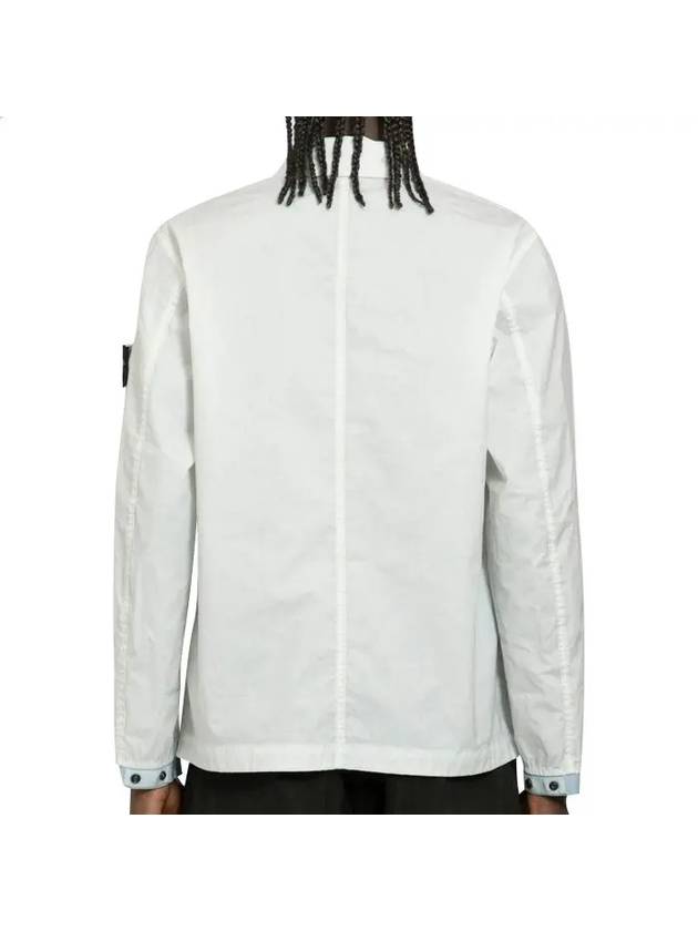 Compass Patch Shirt Jacket White - STONE ISLAND - BALAAN 3