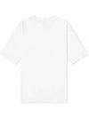 Men's Pink Label Crew Neck Cotton Short Sleeve T-Shirt White - ACNE STUDIOS - BALAAN 1