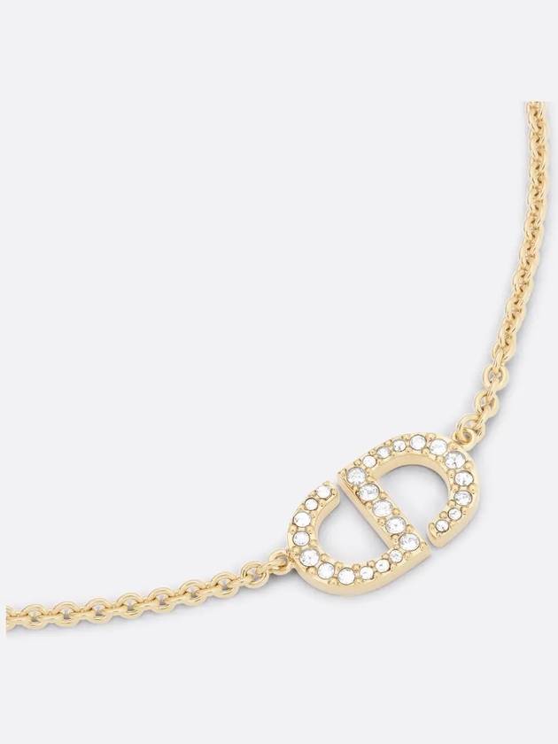 Petit CD Crystal Necklace Gold - DIOR - BALAAN 4