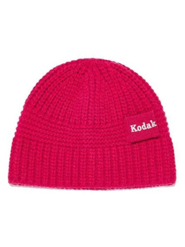 KODAK lettering knit bucket hat PINK - KODO - BALAAN 1