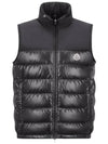 Cerces Logo Patch Down Padded Vest Black - MONCLER - BALAAN 1