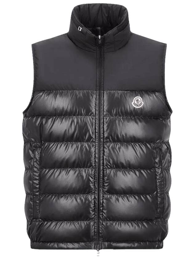 Cerces Logo Patch Down Padded Vest Black - MONCLER - BALAAN 1