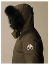 Threequarter Down Jacket Black Fox Fur Army Green - MOOSE KNUCKLES - BALAAN 5