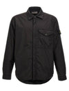 Logo Patch Zip Up Jacket Black - STONE ISLAND - BALAAN 2