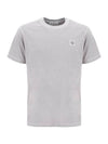 Organic Cotton Short Sleeve T-Shirt Dust Grey - STONE ISLAND - BALAAN 1