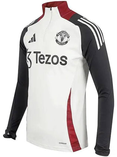 Manchester United Tiro 24 Training Long Sleeve T-Shirt White - ADIDAS - BALAAN 1