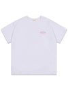 Hole-in Cup Short Sleeve T-Shirt White Pink MCSS24HT2PK - MACKY - BALAAN 2