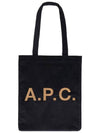 Lou Logo Vertical Tote Bag Navy - A.P.C. - BALAAN 1