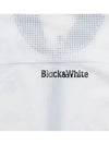 cold-sensitive material full open zip-up t-shirt 6204LZJNWHITE - BLACK&WHITE - BALAAN 4