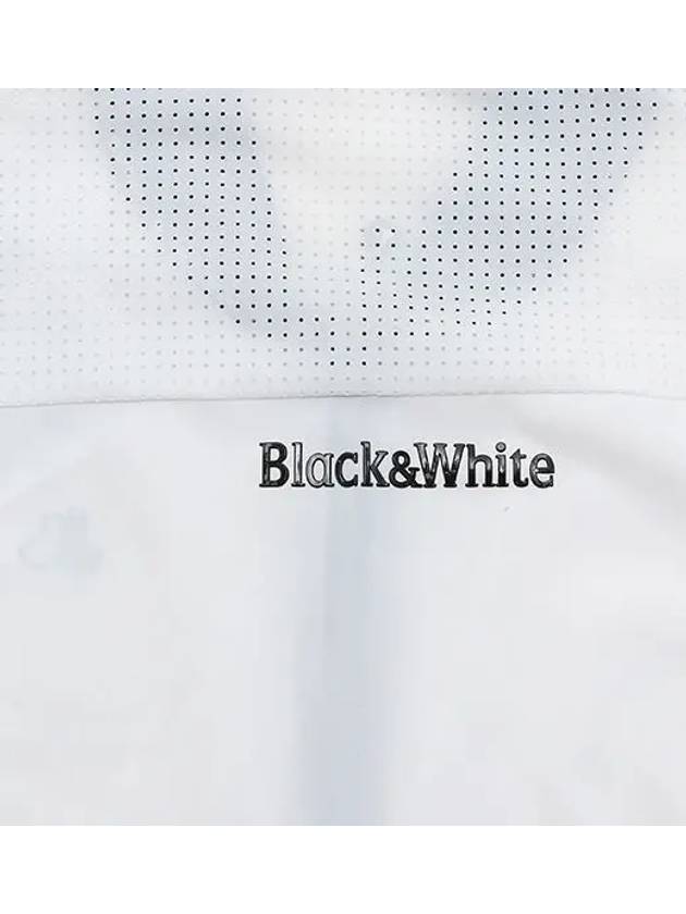 cold-sensitive material full open zip-up t-shirt 6204LZJNWHITE - BLACK&WHITE - BALAAN 4