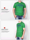 Men's CATEN Dean Dan Pocket Short Sleeve TShirt 74GC0897 Green - DSQUARED2 - BALAAN 3