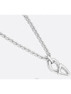 CD30 Pendant Necklace Silver Finish Brass - DIOR - BALAAN 3