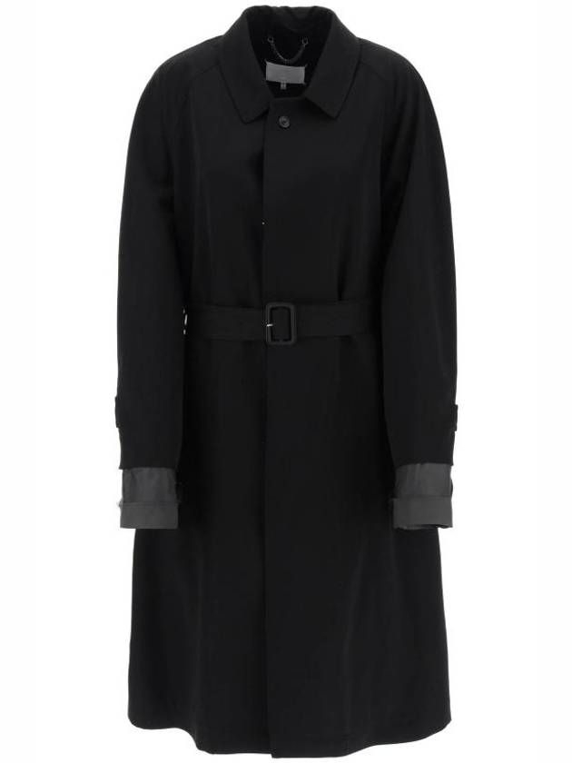 Belted Sleeve Trench Coat Black - MAISON MARGIELA - BALAAN 2