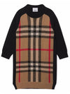 Kids Women s Check Sweater Dress Brown 8046103 - BURBERRY - BALAAN 2