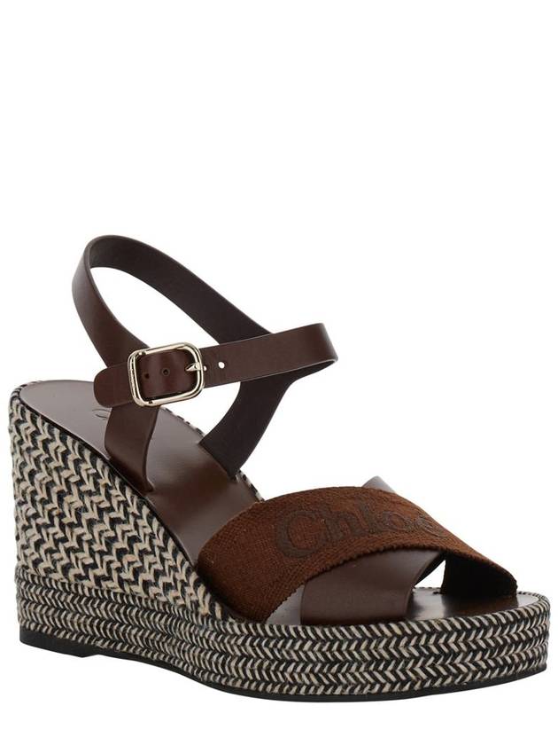 Logo Strap Wedge Espadrille CHC24U01YKR25L - CHLOE - BALAAN 3