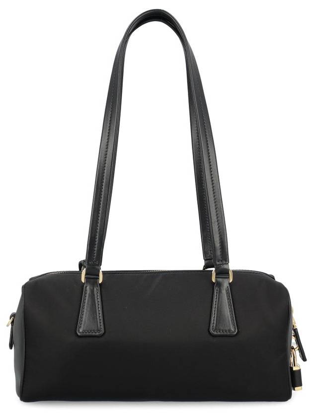 Medium Re-Nylon Leather Tote Bag Black - PRADA - BALAAN 3