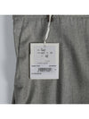 P04697 Gray Virgin Wool Band Pants - PESERICO - BALAAN 8