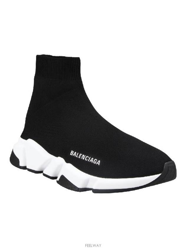 Speed Trainer  High Top Sneakers Black White - BALENCIAGA - BALAAN 4