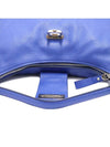 Women s Ferragamo 21 D757 Blue Leather Silver Gancini Panisha Hobo Shoulder Bag gt Gangbuk used luxury goods - SALVATORE FERRAGAMO - BALAAN 9